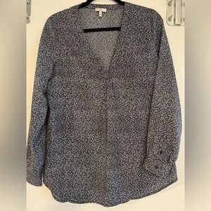 Blue and white Joie top